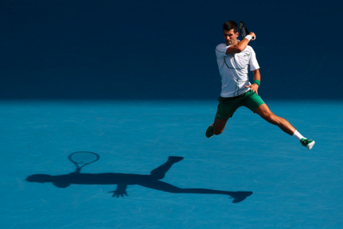 Novak Djokovic on his campaign trail to winning the men’s singles at the 2020 Australian Open. (Cameron Spencer